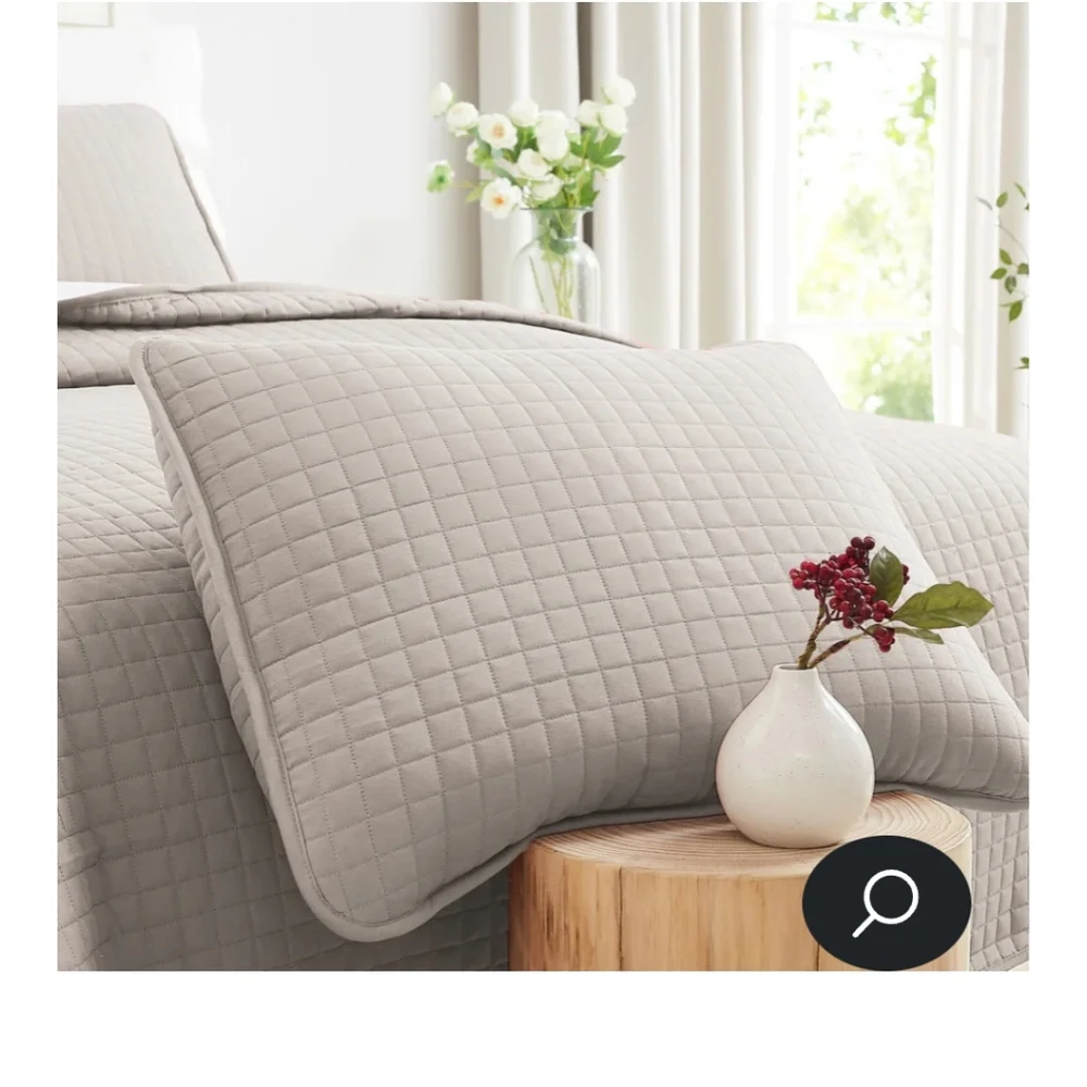 SOUTHSHORE ▪︎ Fine Linens Twin Quilted Comforter w/ Standard Sham